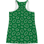 Sea Turtle Shell Pattern Print Women's Racerback Tank Top