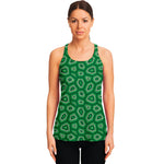 Sea Turtle Shell Pattern Print Women's Racerback Tank Top