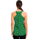 Sea Turtle Shell Pattern Print Women's Racerback Tank Top