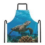 Sea Turtle Underwater Print Apron