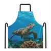 Sea Turtle Underwater Print Apron