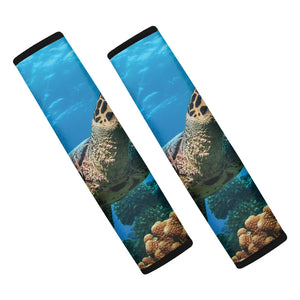 Sea Turtle Underwater Print Car Seat Belt Covers