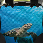 Sea Turtle Underwater Print Pet Car Back Seat Cover