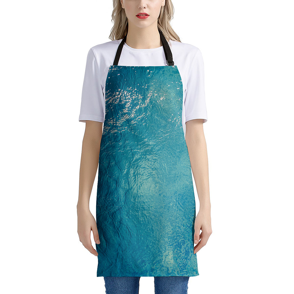 Sea Water Surface Print Apron