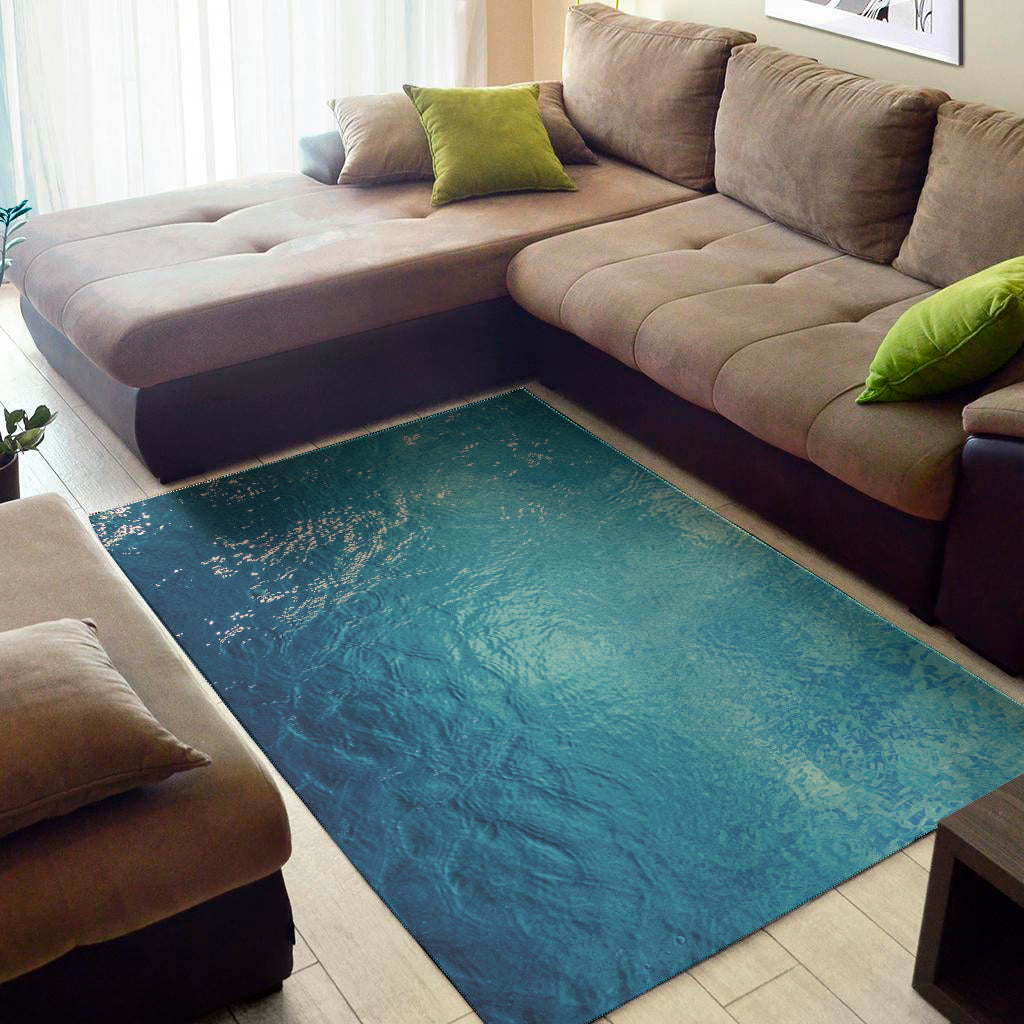 Sea Water Surface Print Area Rug