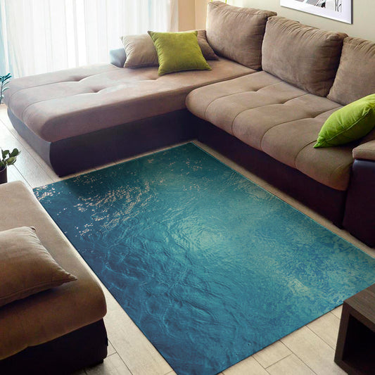 Sea Water Surface Print Area Rug