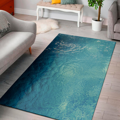 Sea Water Surface Print Area Rug