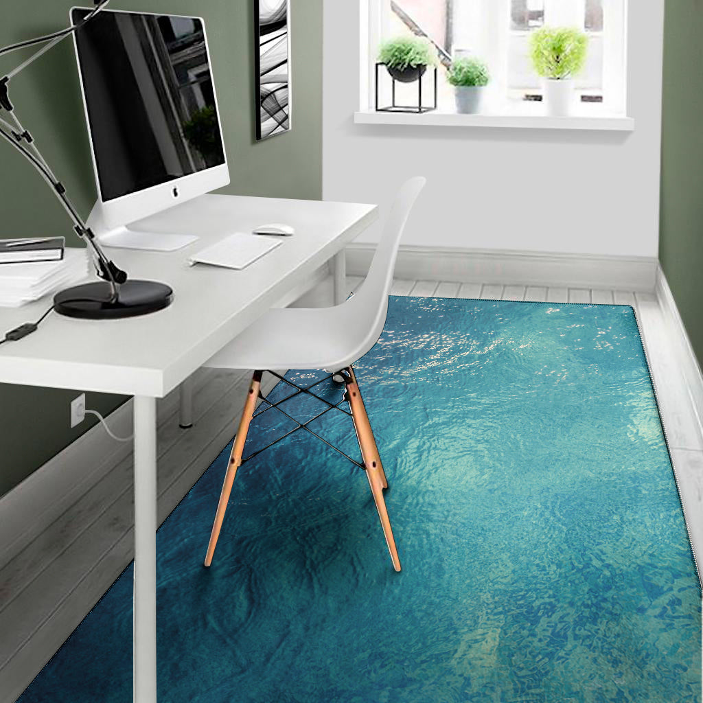 Sea Water Surface Print Area Rug