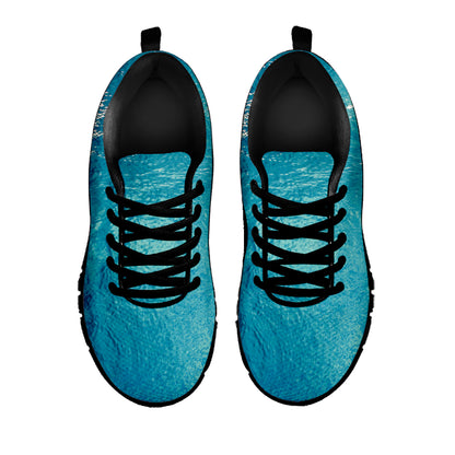 Sea Water Surface Print Black Sneakers