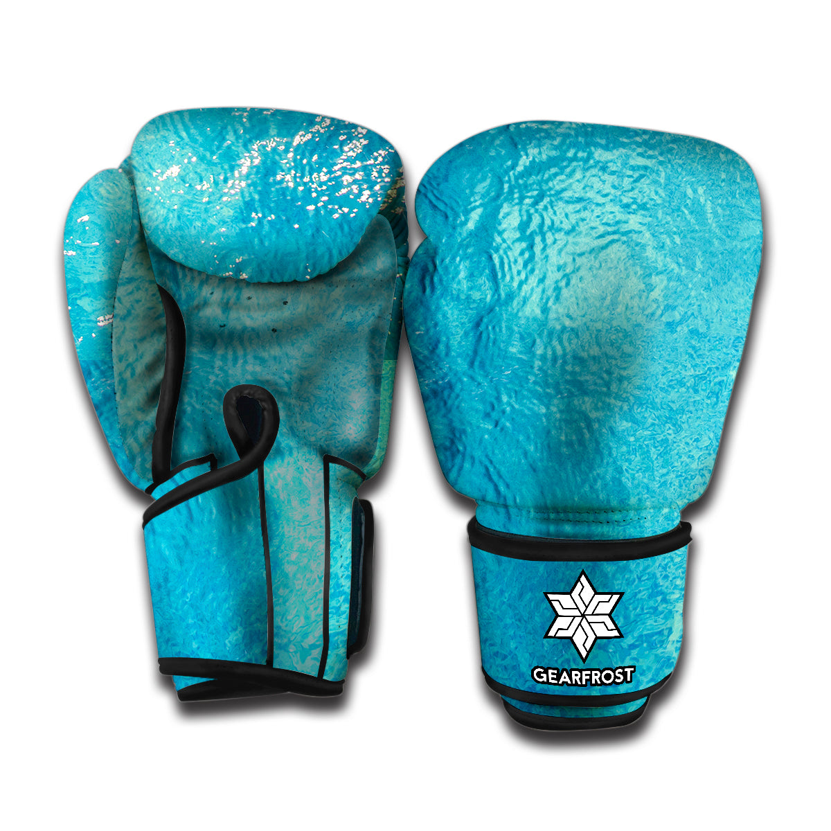 Sea Water Surface Print Boxing Gloves