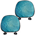 Sea Water Surface Print Car Headrest Covers