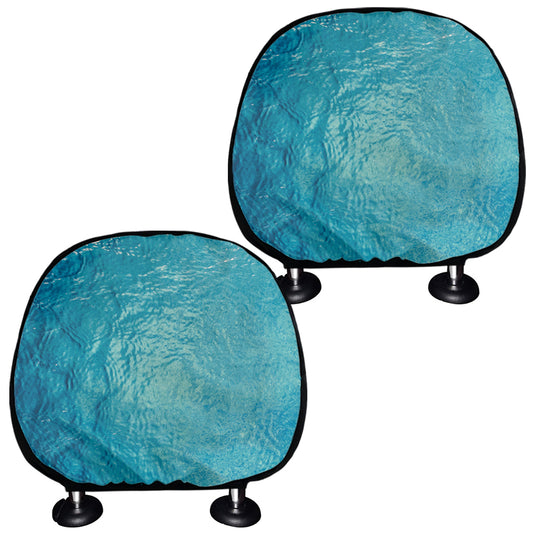 Sea Water Surface Print Car Headrest Covers