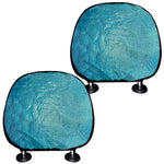 Sea Water Surface Print Car Headrest Covers