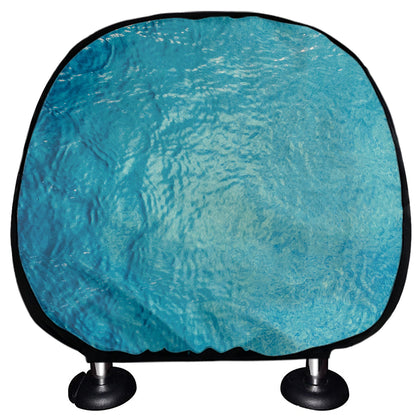 Sea Water Surface Print Car Headrest Covers