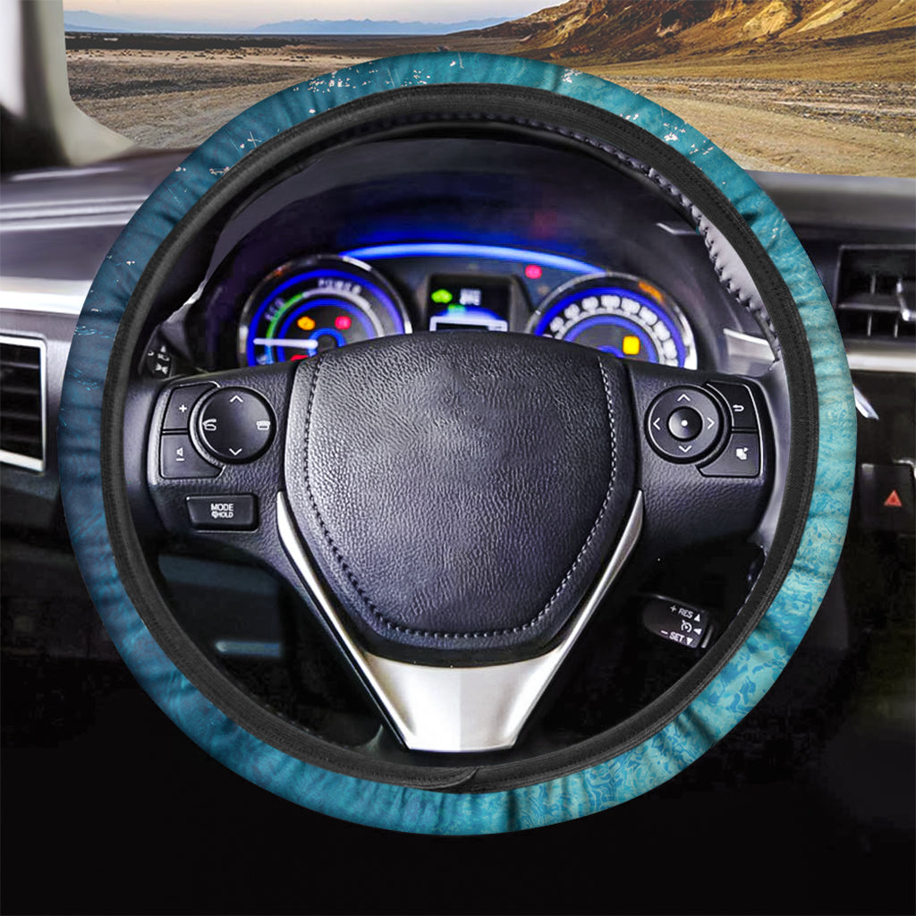 Sea Water Surface Print Car Steering Wheel Cover