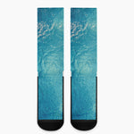 Sea Water Surface Print Crew Socks