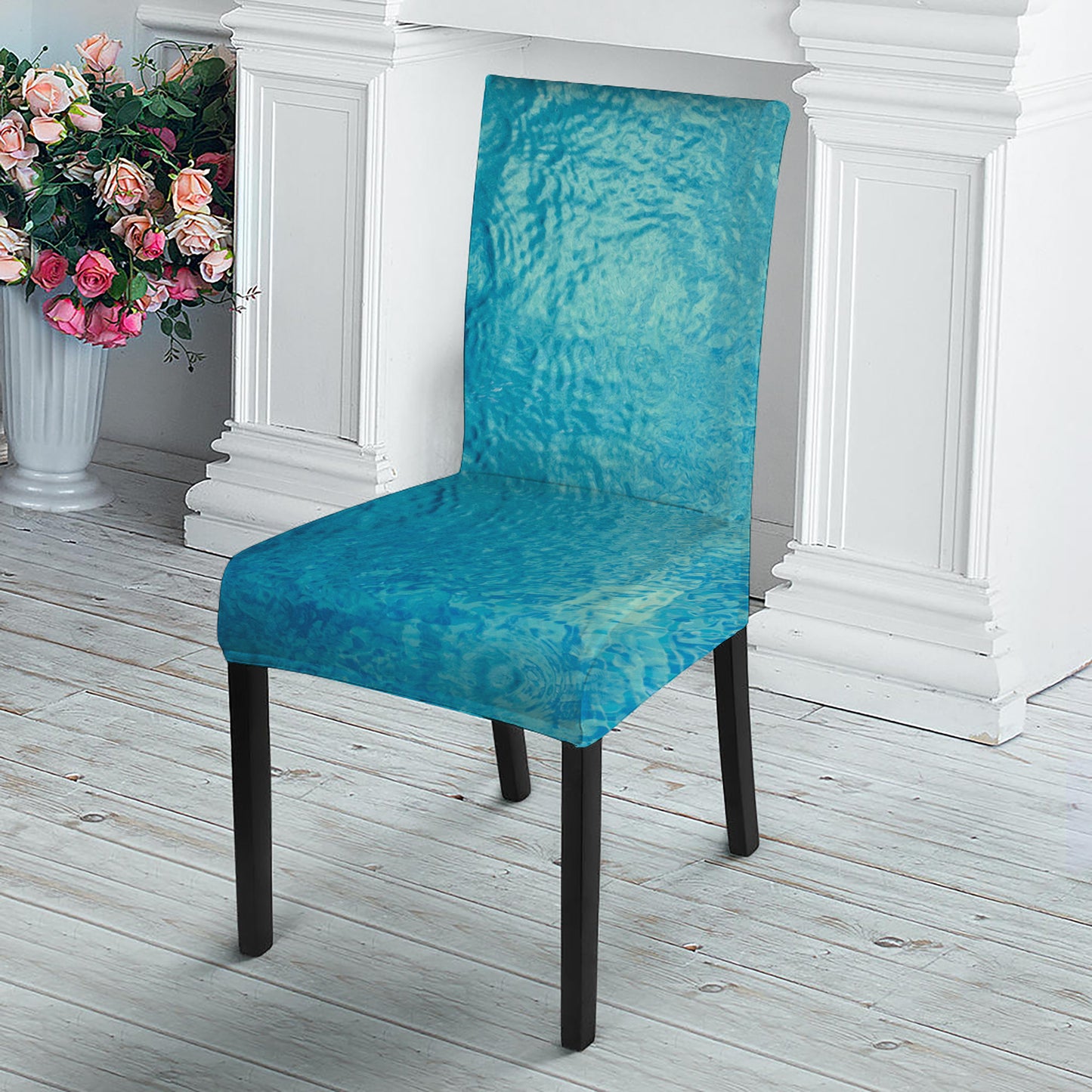 Sea Water Surface Print Dining Chair Slipcover