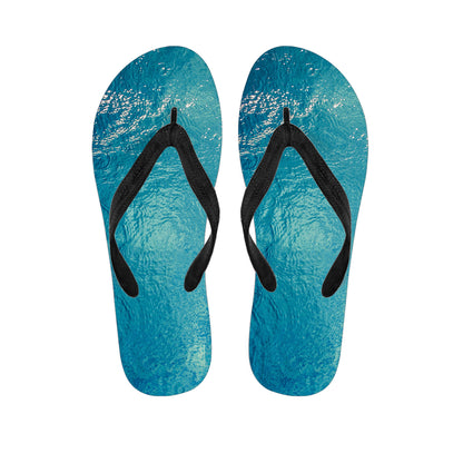 Sea Water Surface Print Flip Flops