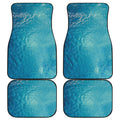Sea Water Surface Print Front and Back Car Floor Mats