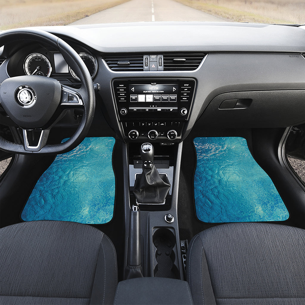 Sea Water Surface Print Front Car Floor Mats