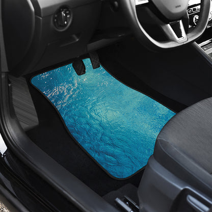 Sea Water Surface Print Front Car Floor Mats