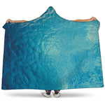 Sea Water Surface Print Hooded Blanket