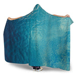 Sea Water Surface Print Hooded Blanket