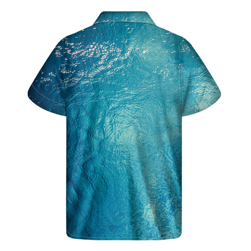 Sea Water Surface Print Men's Short Sleeve Shirt