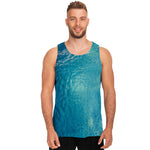 Sea Water Surface Print Men's Tank Top