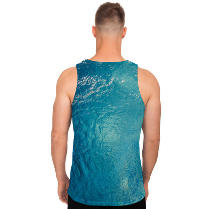 Sea Water Surface Print Men's Tank Top