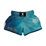 Sea Water Surface Print Muay Thai Boxing Shorts