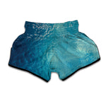 Sea Water Surface Print Muay Thai Boxing Shorts