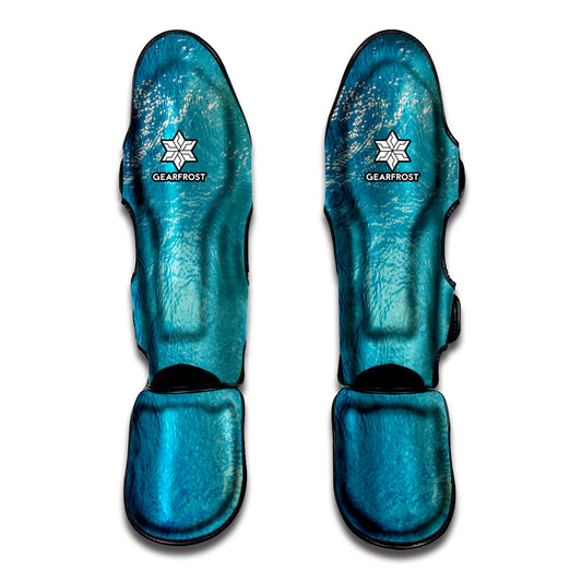Sea Water Surface Print Muay Thai Shin Guard