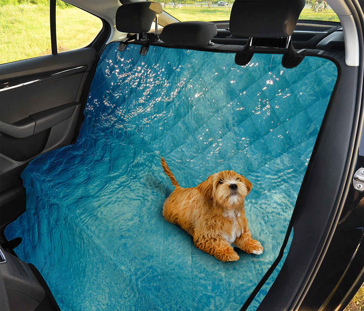 Sea Water Surface Print Pet Car Back Seat Cover