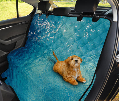 Sea Water Surface Print Pet Car Back Seat Cover