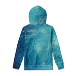 Sea Water Surface Print Pullover Hoodie