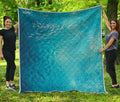 Sea Water Surface Print Quilt