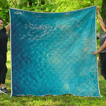 Sea Water Surface Print Quilt