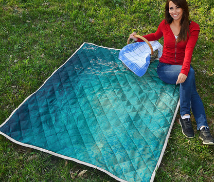 Sea Water Surface Print Quilt