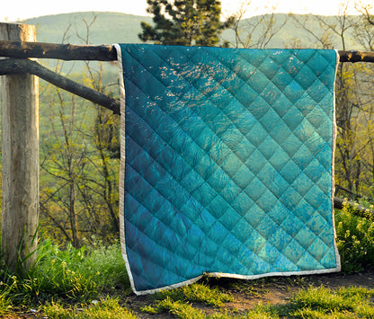 Sea Water Surface Print Quilt