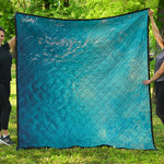 Sea Water Surface Print Quilt