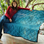 Sea Water Surface Print Quilt