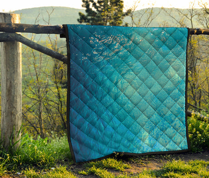 Sea Water Surface Print Quilt