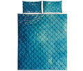 Sea Water Surface Print Quilt Bed Set
