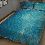 Sea Water Surface Print Quilt Bed Set