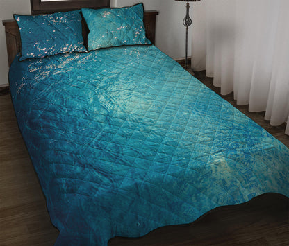 Sea Water Surface Print Quilt Bed Set