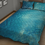 Sea Water Surface Print Quilt Bed Set