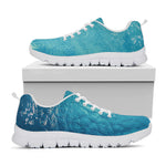 Sea Water Surface Print White Sneakers