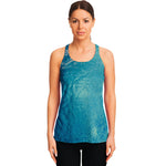 Sea Water Surface Print Women's Racerback Tank Top