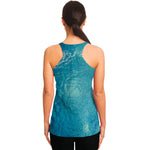 Sea Water Surface Print Women's Racerback Tank Top